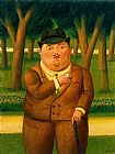 Fernando Botero Wall Art - En el parque